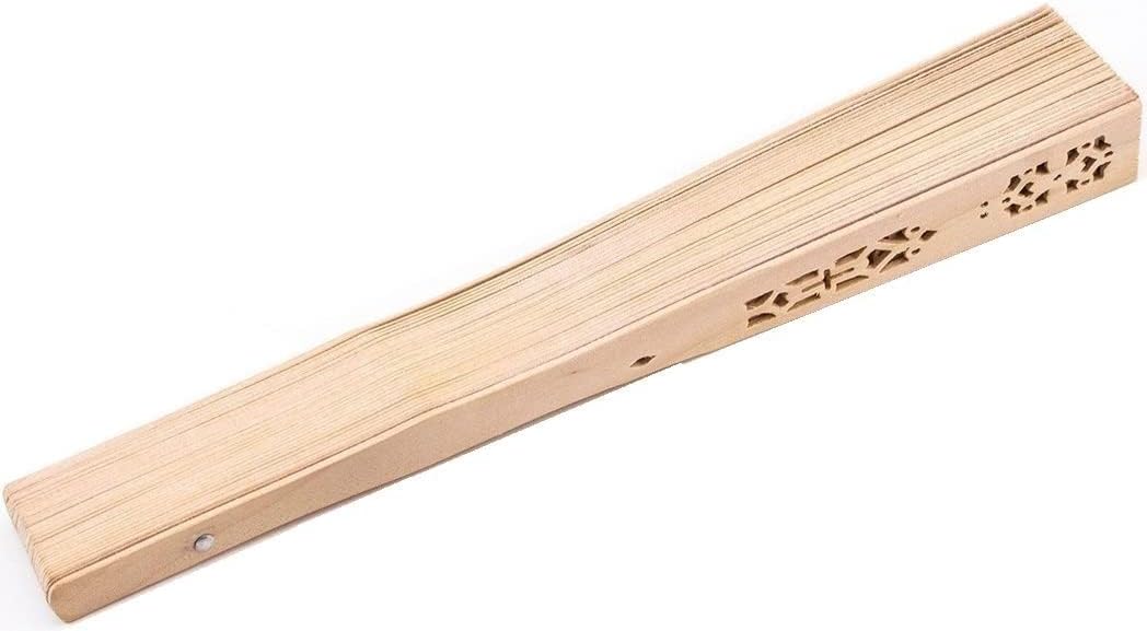 60 VENTAGLI di Legno Chiaro Intagliato Decorato per Matrimoni Compleanni Eventi Idea SPOSI Wedding Sposa