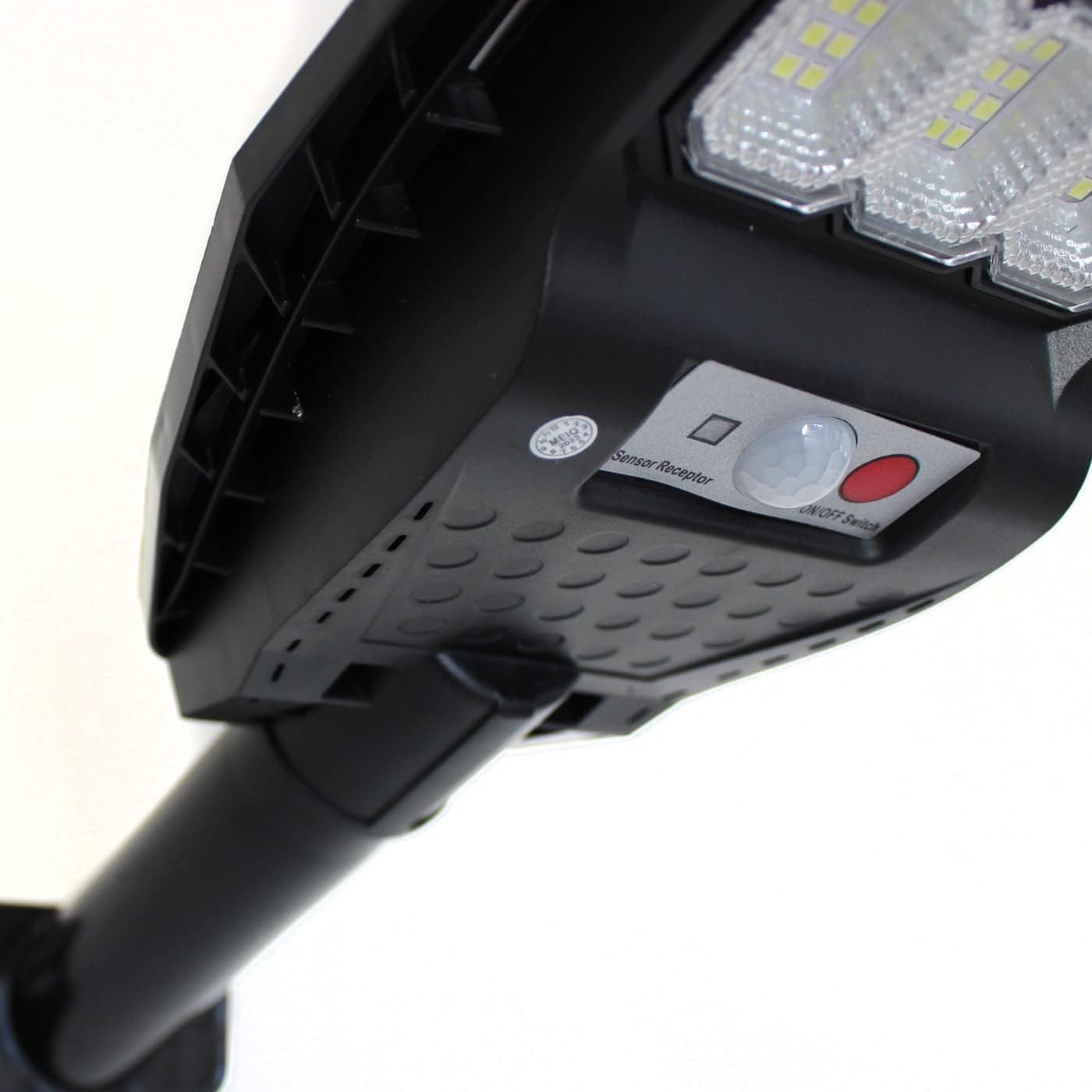 2 PEZZI lampione solare con 144 LED esterno 200W, con palo e telecomando, sensore di movimento e crepuscolare luce bianco freddo 6500k