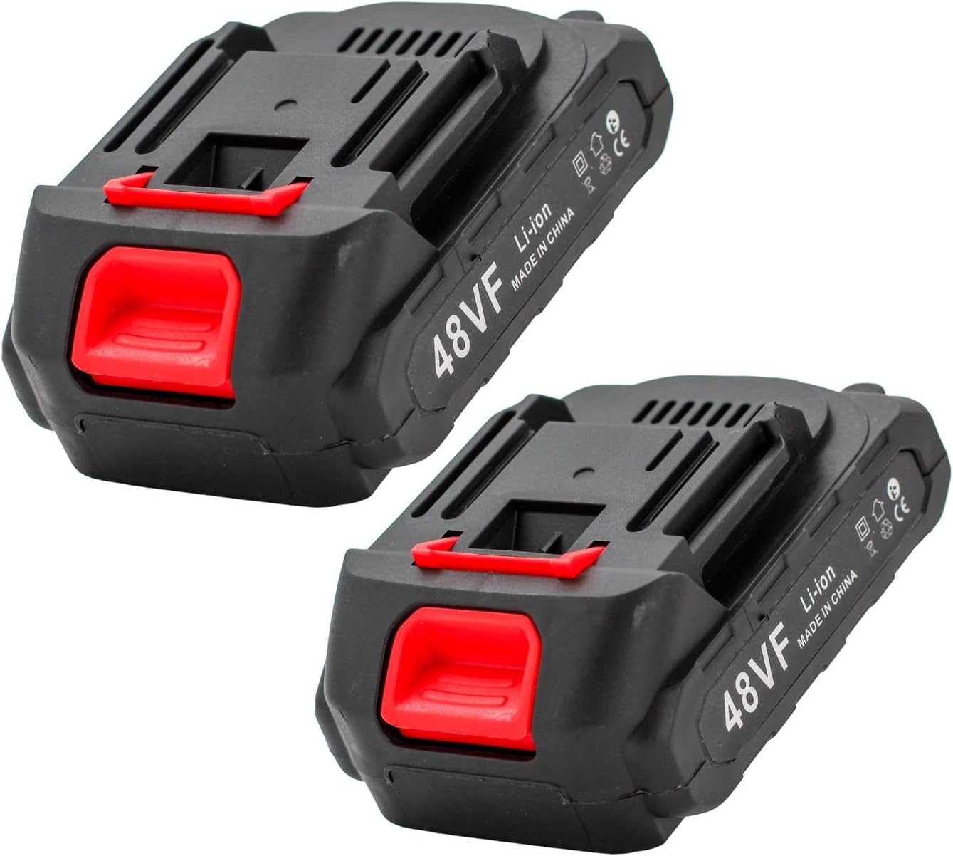 Set da potatura a batteria, forbici potatura a batteria 48v e motosega a batteria 48V da 6 pollici, il kit comprende 2 batterie da 48V e valigetta