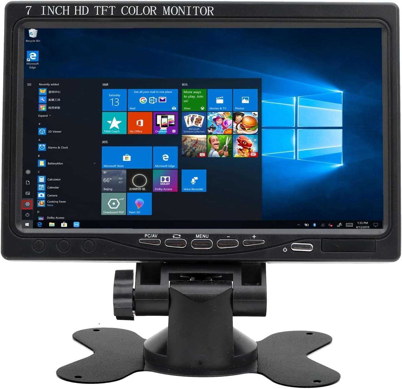KIT VIDEOSORVEGLIANZA COMPLETO - TELECAMERA + MONITOR 7 POLLICI 2 CANALI + CAVO 30 METRI
