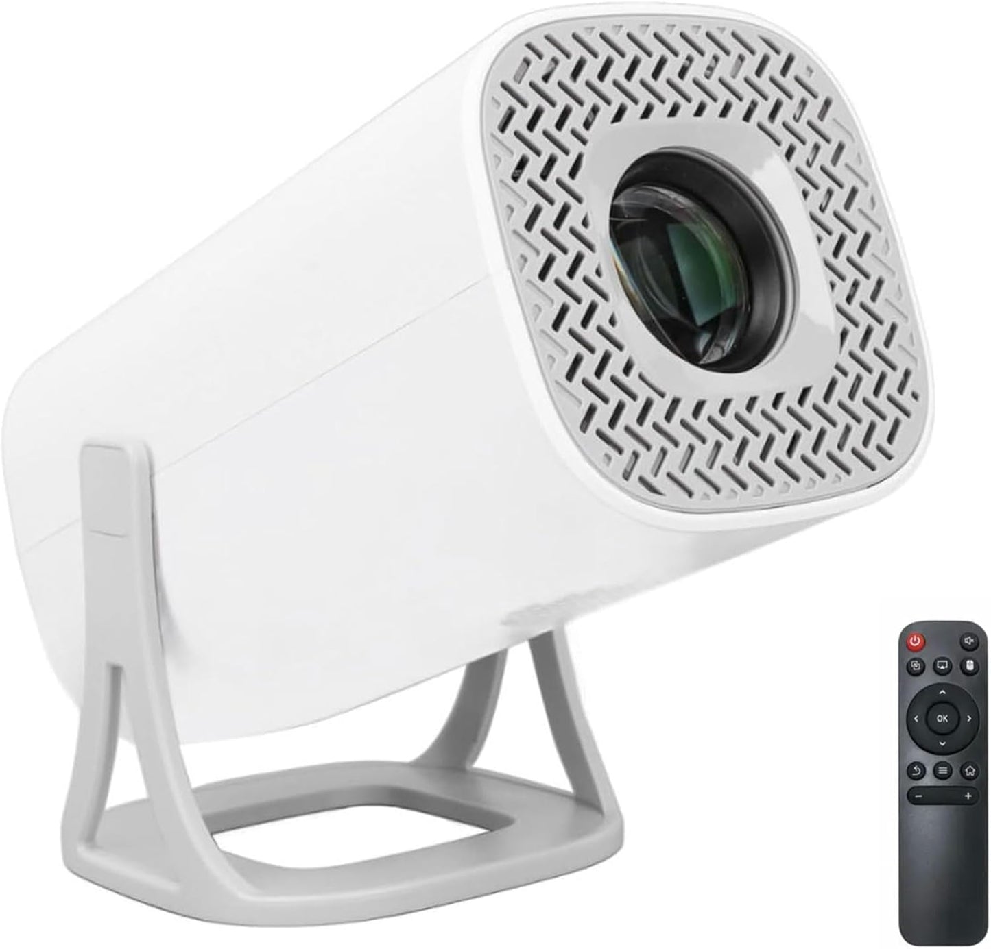 Mini proiettore, proiettore 4K ultra HD con Android 11.0 WiFi 6 BT 5.0, Proiettore 1080P Full HD Supporta Correzione, 180° Rotabile Proiettore per Telefono//PC/TV Box