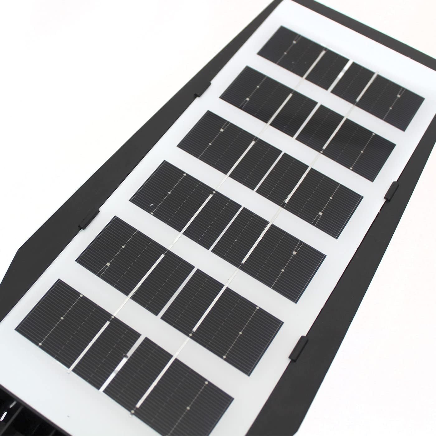 2 PEZZI lampione solare con 144 LED esterno 200W, con palo e telecomando, sensore di movimento e crepuscolare luce bianco freddo 6500k