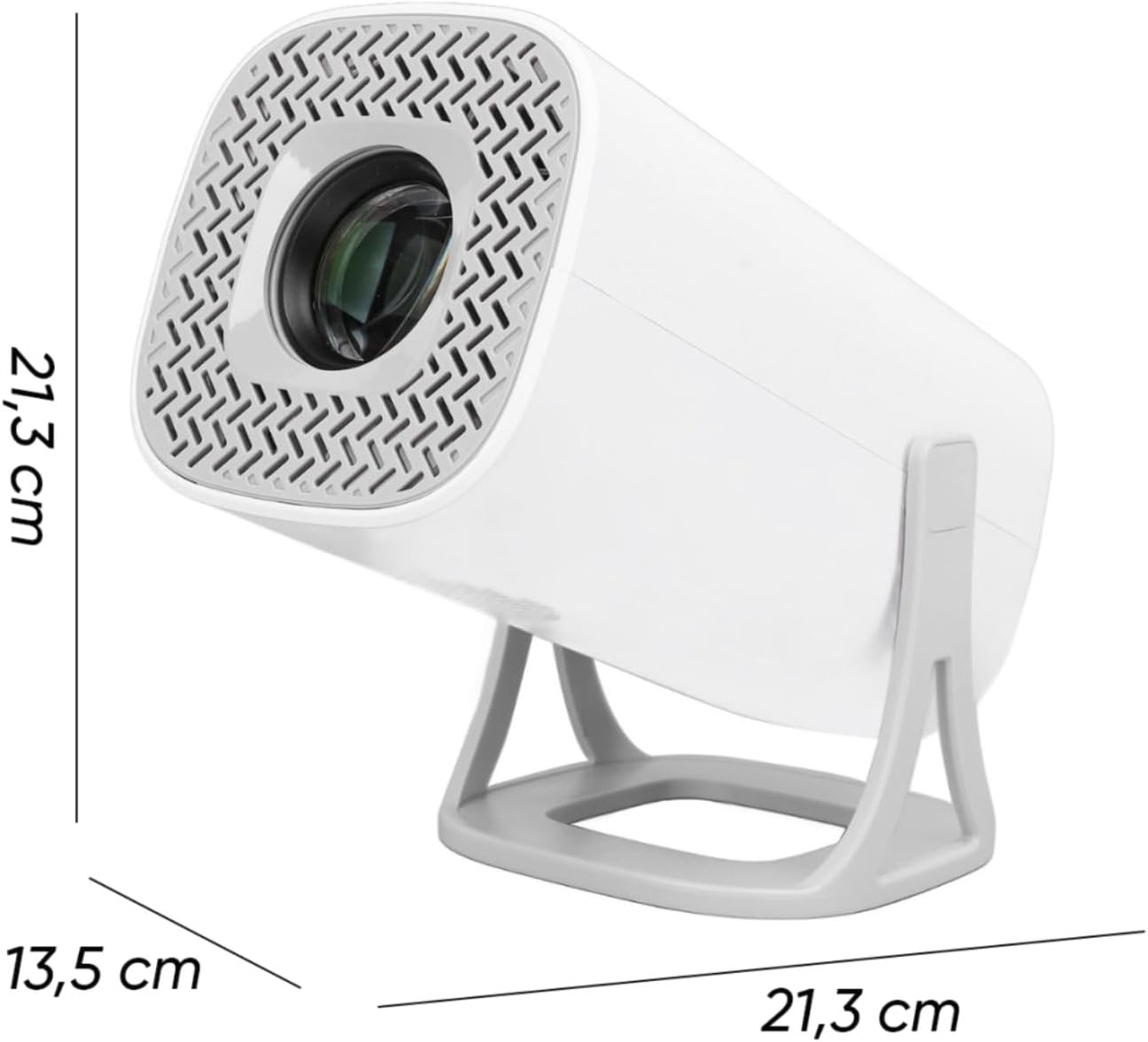 Mini proiettore, proiettore 4K ultra HD con Android 11.0 WiFi 6 BT 5.0, Proiettore 1080P Full HD Supporta Correzione, 180° Rotabile Proiettore per Telefono//PC/TV Box