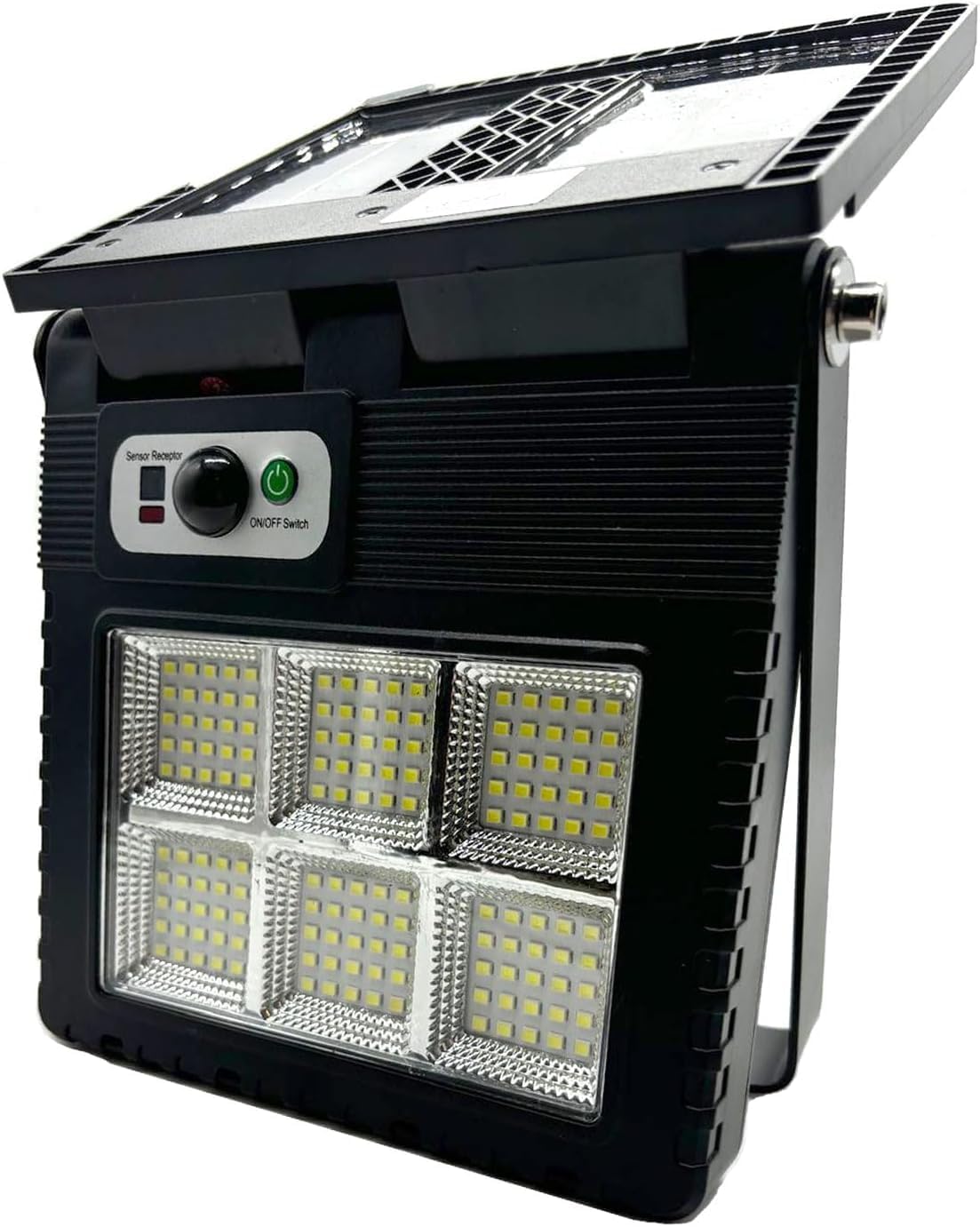 2 PEZZI Lampada solare da esterno 300W con sensore di movimento e sensore crepuscolare, Faretto led da esterno 150 Led, Faro led esterno con pannello solare integrato e telecomando